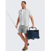 image:imageTACVASEN Mens Cargo Hiking Shorts 7 Quick Dry Stretch Tactical Work Shorts for Men Outdoor Casual Summer with 6 PocketsLightgrey