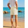 image:imageTACVASEN Mens Casual Shorts Waffle 5 Elastic Waist Drawstring Summer Beach Shorts Moisture Wicking SweatShortsBeige