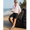 image:imageTACVASEN Mens Casual Shorts Waffle 5 Elastic Waist Drawstring Summer Beach Shorts Moisture Wicking SweatShortsBlack