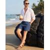 image:imageTACVASEN Mens Casual Shorts Waffle 5 Elastic Waist Drawstring Summer Beach Shorts Moisture Wicking SweatShortsBlue Grey