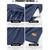 image:imageTACVASEN Mens Casual Shorts Waffle 5 Elastic Waist Drawstring Summer Beach Shorts Moisture Wicking SweatShortsBlue Grey