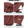 image:imageTACVASEN Mens Casual Shorts Waffle 5 Elastic Waist Drawstring Summer Beach Shorts Moisture Wicking SweatShortsBrick Red