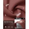 image:imageTACVASEN Mens Casual Shorts Waffle 5 Elastic Waist Drawstring Summer Beach Shorts Moisture Wicking SweatShortsBrick Red