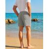 image:imageTACVASEN Mens Casual Shorts Waffle 5 Elastic Waist Drawstring Summer Beach Shorts Moisture Wicking SweatShortsLight Grey