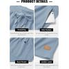 image:imageTACVASEN Mens Casual Shorts Waffle 5 Elastic Waist Drawstring Summer Beach Shorts Moisture Wicking SweatShortsLight Sky Blue