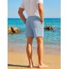 image:imageTACVASEN Mens Casual Shorts Waffle 5 Elastic Waist Drawstring Summer Beach Shorts Moisture Wicking SweatShortsLight Sky Blue