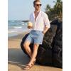 image:imageTACVASEN Mens Casual Shorts Waffle 5 Elastic Waist Drawstring Summer Beach Shorts Moisture Wicking SweatShortsLight Sky Blue