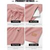 image:imageTACVASEN Mens Casual Shorts Waffle 5 Elastic Waist Drawstring Summer Beach Shorts Moisture Wicking SweatShortsPink