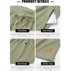 image:imageTACVASEN Mens Casual Shorts Waffle 5 Elastic Waist Drawstring Summer Beach Shorts Moisture Wicking SweatShortsSoy Green