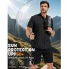image:imageTACVASEN Mens Fishing Shirt with Pockets UPF50 Quick Dry Breathable Short Sleeve Button Down Sun Shirt for Work TacticalBlack