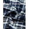 image:imageTACVASEN Mens Flannel Shirts Lightweight Cotton Button Down Long Sleeve Shirt Casual Plaid Pocket Shirts OutdoorNavy