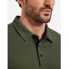 image:imageTACVASEN Mens Golf Shirts Dry Fit Polo Short Sleeve Moisture Wicking Performance Collared Shirt for Work Casual AthleticArmygreen