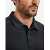 image:imageTACVASEN Mens Golf Shirts Dry Fit Polo Short Sleeve Moisture Wicking Performance Collared Shirt for Work Casual AthleticBlack