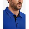 image:imageTACVASEN Mens Golf Shirts Dry Fit Polo Short Sleeve Moisture Wicking Performance Collared Shirt for Work Casual AthleticColorblue