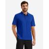 image:imageTACVASEN Mens Golf Shirts Dry Fit Polo Short Sleeve Moisture Wicking Performance Collared Shirt for Work Casual AthleticColorblue