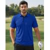 image:imageTACVASEN Mens Golf Shirts Dry Fit Polo Short Sleeve Moisture Wicking Performance Collared Shirt for Work Casual AthleticColorblue