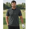 image:imageTACVASEN Mens Golf Shirts Dry Fit Polo Short Sleeve Moisture Wicking Performance Collared Shirt for Work Casual AthleticDarkgrey
