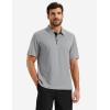 image:imageTACVASEN Mens Golf Shirts Dry Fit Polo Short Sleeve Moisture Wicking Performance Collared Shirt for Work Casual AthleticLightgrey