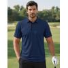 image:imageTACVASEN Mens Golf Shirts Dry Fit Polo Short Sleeve Moisture Wicking Performance Collared Shirt for Work Casual AthleticNavy