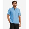 image:imageTACVASEN Mens Golf Shirts Dry Fit Polo Short Sleeve Moisture Wicking Performance Collared Shirt for Work Casual AthleticSkyblue