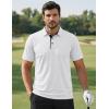 image:imageTACVASEN Mens Golf Shirts Dry Fit Polo Short Sleeve Moisture Wicking Performance Collared Shirt for Work Casual AthleticWhite