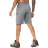 image:imageTACVASEN Mens Hiking Cargo Shorts 10 Quick Dry Lightweight Casual Summer Outdoor Golf Shorts with 5 Zipper Pockets03 Light Grey
