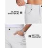 image:imageTACVASEN Mens Hiking Cargo Shorts 10 Quick Dry Lightweight Casual Summer Outdoor Golf Shorts with 5 Zipper Pockets05 White