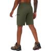 image:imageTACVASEN Mens Hiking Cargo Shorts 10 Quick Dry Lightweight Casual Summer Outdoor Golf Shorts with 5 Zipper Pockets06 Army Green