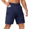 image:imageTACVASEN Mens Hiking Cargo Shorts 10 Quick Dry Lightweight Casual Summer Outdoor Golf Shorts with 5 Zipper Pockets07 Navy