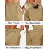 image:imageTACVASEN Mens Hiking Cargo Shorts 9 Quick Dry Lightweight Water Resistant Shorts Casual Golf Work with 5 Pockets03khaki