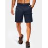 image:imageTACVASEN Mens Hiking Cargo Shorts 9 Quick Dry Lightweight Water Resistant Shorts Casual Golf Work with 5 Pockets05navy