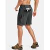 image:imageTACVASEN Mens Hiking Cargo Shorts Quick Dry WaterResistant Lightweight Tactical Outdoor Work Shorts with 8 Pockets01 Dark Grey