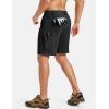image:imageTACVASEN Mens Hiking Cargo Shorts Quick Dry WaterResistant Lightweight Tactical Outdoor Work Shorts with 8 Pockets02 Black