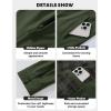 image:imageTACVASEN Mens Lightweight Jackets Full Zip Laydown Collar Windbreaker Jacket Casual Golf Light Coat with PocketsArmy Green