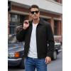 image:imageTACVASEN Mens Lightweight Jackets Full Zip Laydown Collar Windbreaker Jacket Casual Golf Light Coat with PocketsBlack