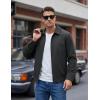 image:imageTACVASEN Mens Lightweight Jackets Full Zip Laydown Collar Windbreaker Jacket Casual Golf Light Coat with PocketsDark Grey