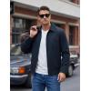 image:imageTACVASEN Mens Lightweight Jackets Full Zip Laydown Collar Windbreaker Jacket Casual Golf Light Coat with PocketsNavy