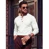 image:imageTACVASEN Mens Long Sleeve Henley Shirts 3Button Moisture Wicking Tee Solid Color Soft Basic Casual Tshirt02 White