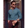 image:imageTACVASEN Mens Long Sleeve Henley Shirts 3Button Moisture Wicking Tee Solid Color Soft Basic Casual Tshirt06 Denim Blue