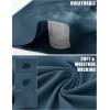image:imageTACVASEN Mens Long Sleeve Henley Shirts 3Button Moisture Wicking Tee Solid Color Soft Basic Casual Tshirt06 Denim Blue