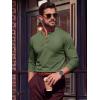 image:imageTACVASEN Mens Long Sleeve Henley Shirts 3Button Moisture Wicking Tee Solid Color Soft Basic Casual Tshirt07 Army Green