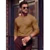 image:imageTACVASEN Mens Long Sleeve Henley Shirts 3Button Moisture Wicking Tee Solid Color Soft Basic Casual Tshirt10 Mud Brown