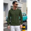 image:imageTACVASEN Mens Long Sleeve TShirts Casual Crewneck Pocket Tshirt Moisture Wicking Soft Plain Basic Classic Pullover TeeArmy Green