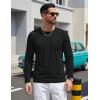 image:imageTACVASEN Mens Long Sleeve TShirts Casual Crewneck Pocket Tshirt Moisture Wicking Soft Plain Basic Classic Pullover TeeBlack