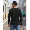 image:imageTACVASEN Mens Long Sleeve TShirts Casual Crewneck Pocket Tshirt Moisture Wicking Soft Plain Basic Classic Pullover TeeBlack