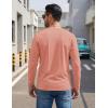 image:imageTACVASEN Mens Long Sleeve TShirts Casual Crewneck Pocket Tshirt Moisture Wicking Soft Plain Basic Classic Pullover TeeGray Pink