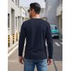 image:imageTACVASEN Mens Long Sleeve TShirts Casual Crewneck Pocket Tshirt Moisture Wicking Soft Plain Basic Classic Pullover TeeNavy