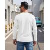 image:imageTACVASEN Mens Long Sleeve TShirts Casual Crewneck Pocket Tshirt Moisture Wicking Soft Plain Basic Classic Pullover TeeWhite