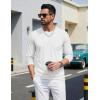 image:imageTACVASEN Mens Long Sleeve TShirts Casual Crewneck Pocket Tshirt Moisture Wicking Soft Plain Basic Classic Pullover TeeWhite