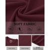 image:imageTACVASEN Mens Long Sleeve TShirts Casual Crewneck Pocket Tshirt Moisture Wicking Soft Plain Basic Classic Pullover TeeWine Red